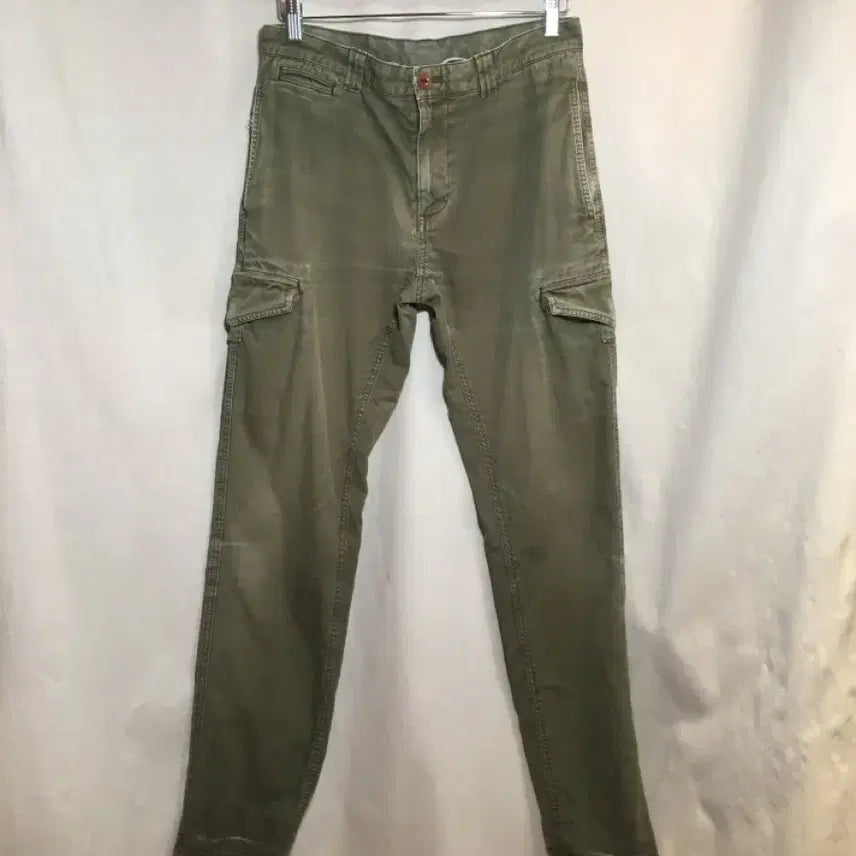 [BUNJANG] Brooks Brothers Olive Khaki Cotton Cargo Pants W30/L32 / 브룩스브라더스 올리브 카키 코튼 카고 팬츠 W30/L32