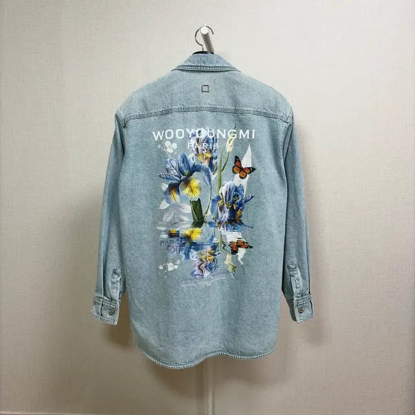 [BUNJANG] Wooyoungmi 26SS Flower Denim Jacket / [정품/44] 우영미 26SS 플라워 데님자켓