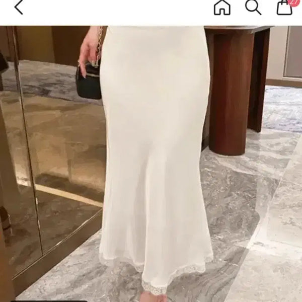 [BUNJANG] Satin Mermaid Long Skirt / 샤틴 머메이드 롱스커트, 수입의류