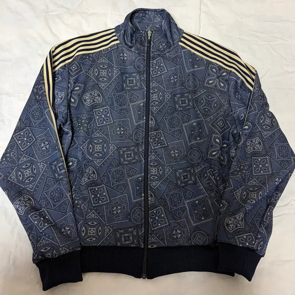[BUNJANG] Capital Smooth Jersey Cookie Bandana Print Track Jacket Navy / 캐피탈 스무스 저지 쿠키 반다나 프린트 트랙 자켓 네이비 1