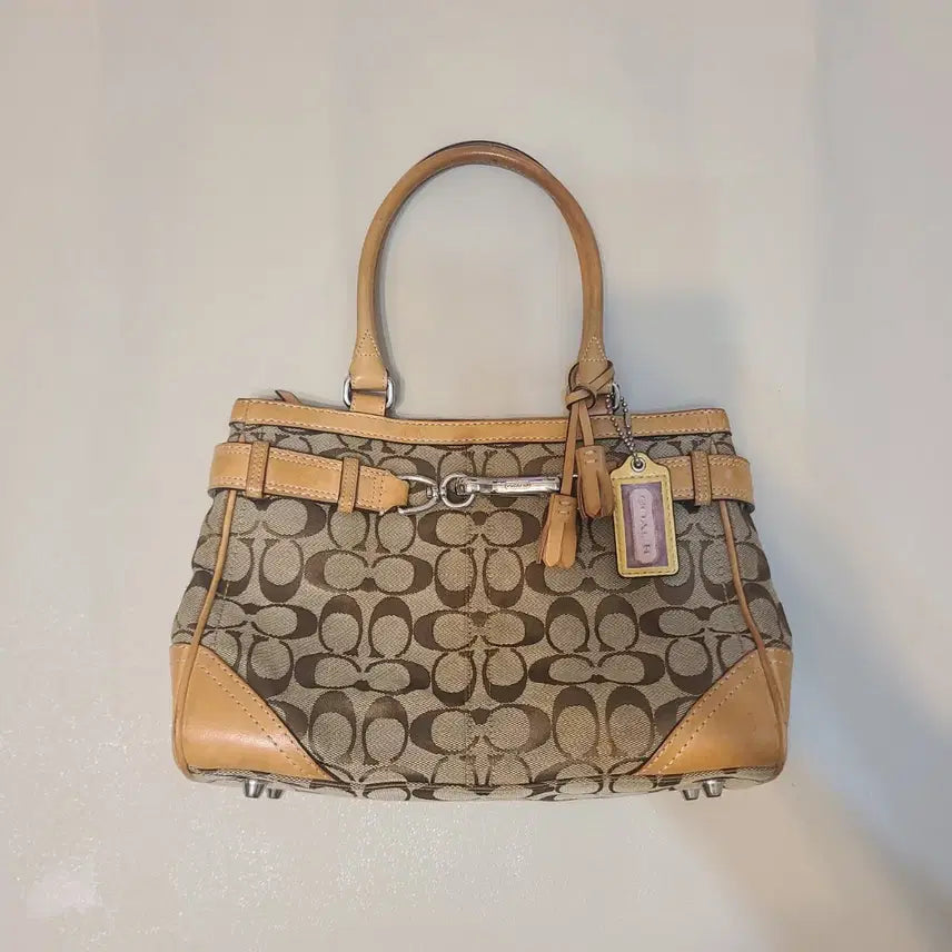 [BUNJANG] Coach Leather Handbag / 코치 8K06