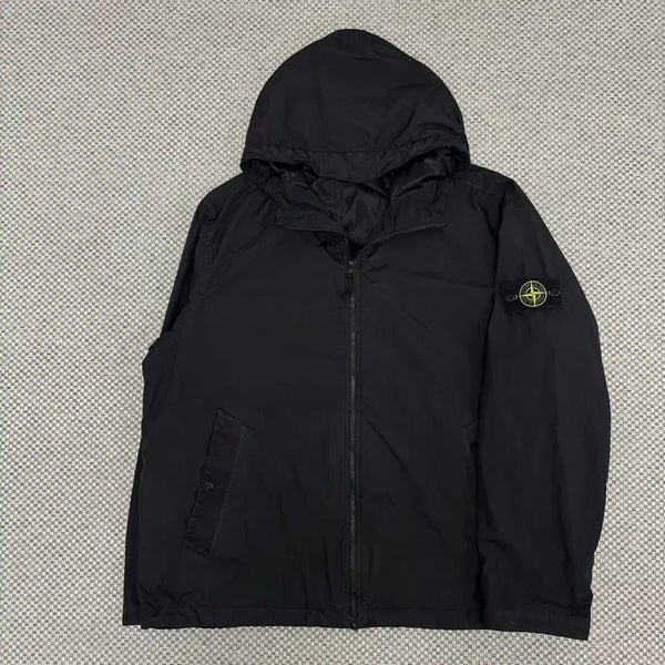 [BUNJANG] Stone Island Crinkle Labs Windbreaker Jacket 3XL Black / [3XL]스톤아일랜드 크링클랩스 바람막이