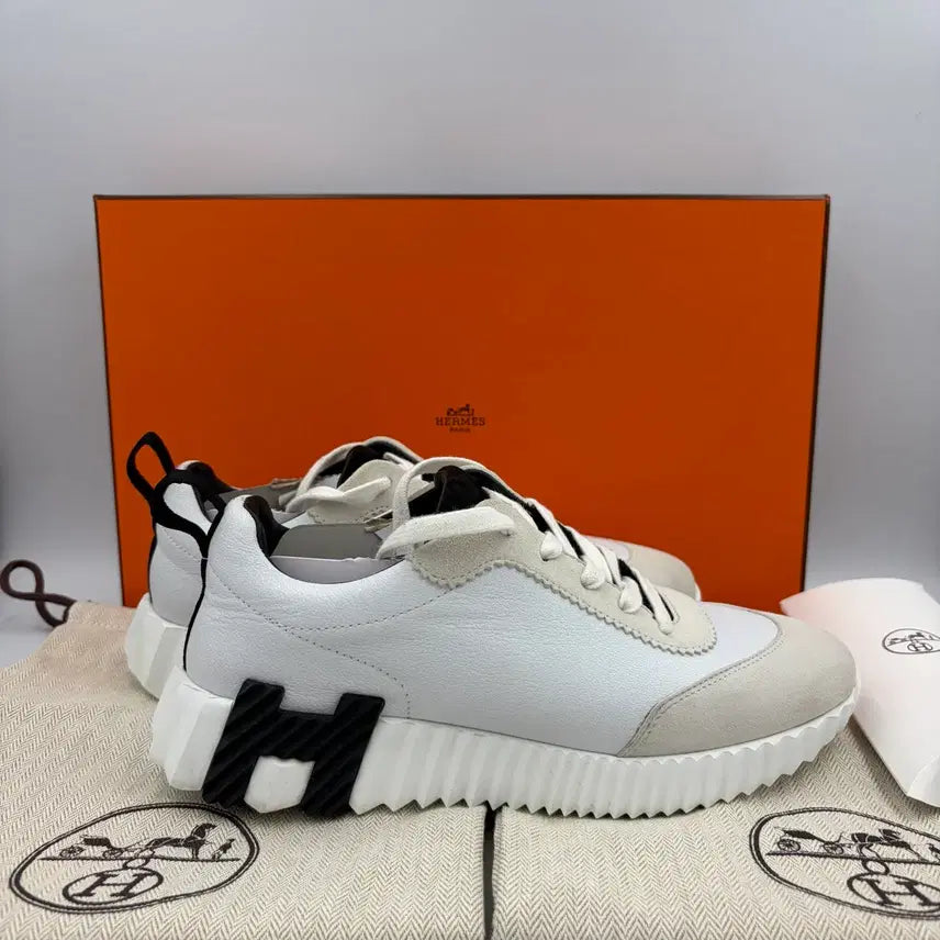 [BUNJANG] Hermès Bouncing Blanc Suede Sneakers / [정품/최상급] 에르메스 바운싱 블랑 스웨이드 스니커즈