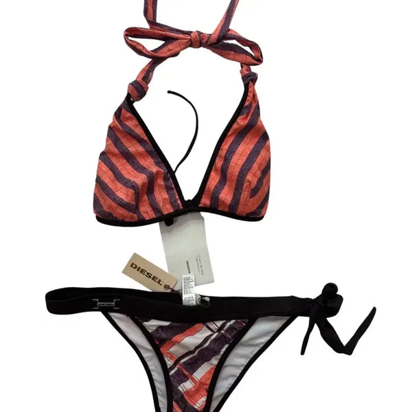 [BUNJANG] Diesel Y2K Check Pattern Bikini Swimsuit (M) / 디젤 Y2K 체크 패턴 비키니 수영복 M (미착용 제품)