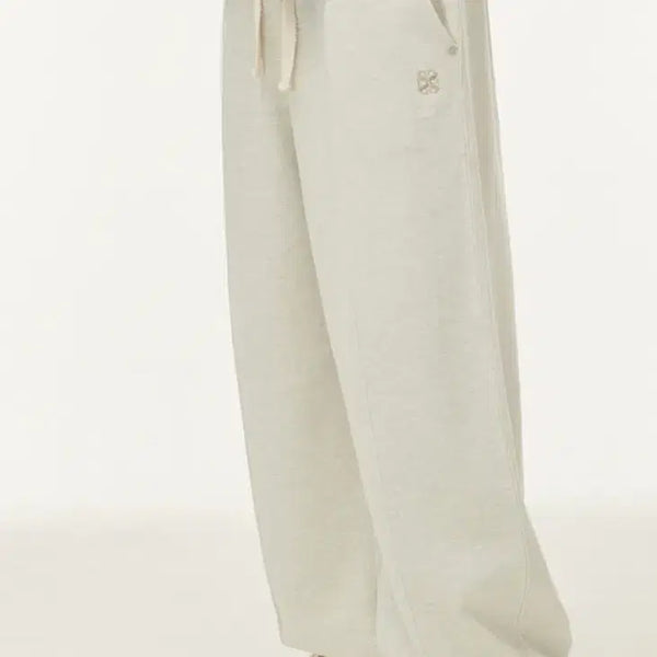 [BUNJANG] SATUR Etna Sweatpants Melange Ivory [M] / SATUR 에트나 스웨트팬츠 멜란지 아이보리 [M]
