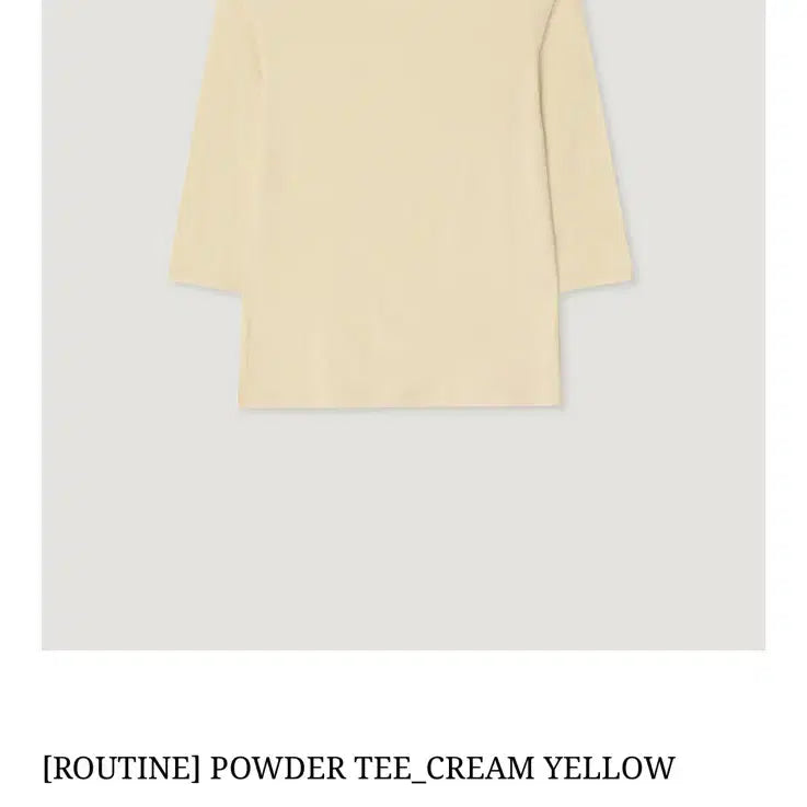 [BUNJANG] Mango Please Powder Tee Cream Yellow / 망고매니플리즈 POWDER TEE_CREAM YELLOW