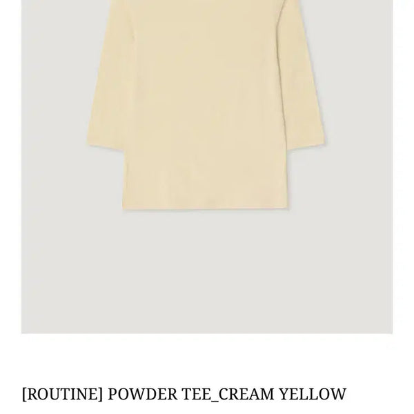 [BUNJANG] Mango Please Powder Tee Cream Yellow / 망고매니플리즈 POWDER TEE_CREAM YELLOW