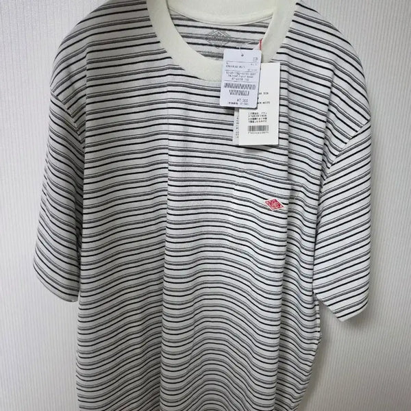 [BUNJANG] DANTON Stripe Short Sleeve T-Shirt XL / 단톤 스트라이프 반팔 티셔츠 XL