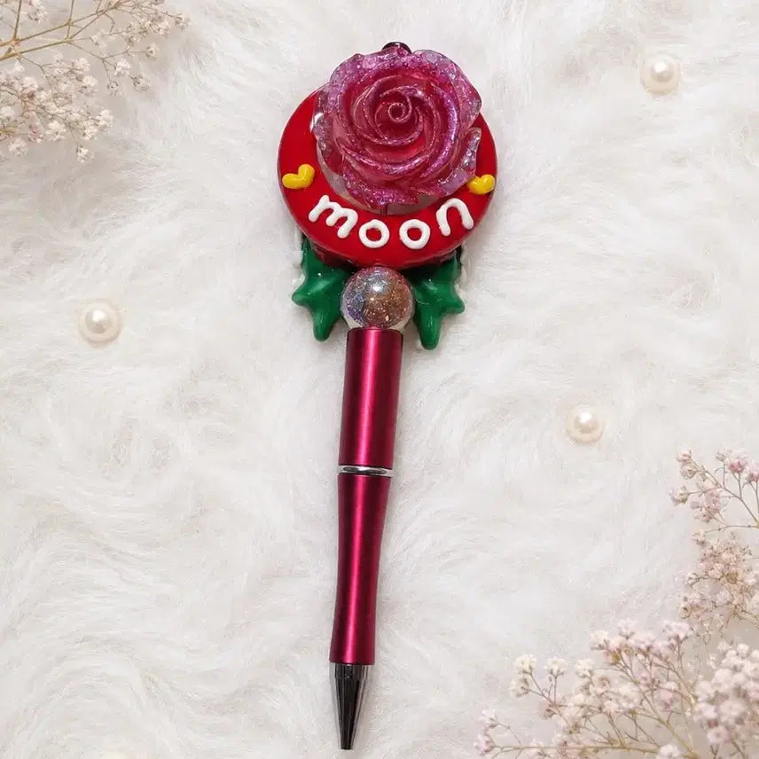[BUNJANG] Handmade Red Deco Ballpoint Pen / 레드 수제 볼꾸 볼펜
