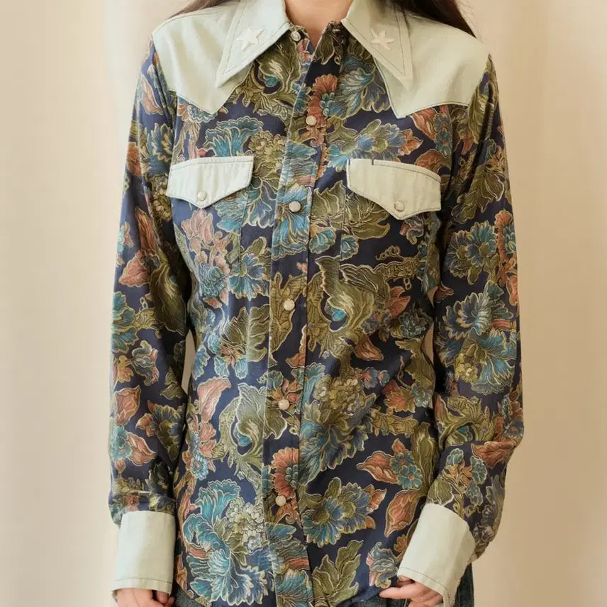 [BUNJANG] Sears 90s Vintage Western Shirt / 시어스 90s 빈티지 웨스턴 셔츠