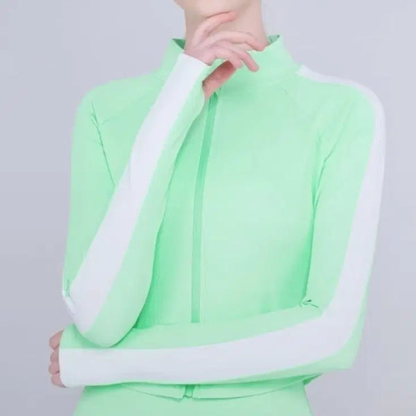 [BUNJANG] Skullpig Real Cooling Jacket Ice Mint S Rash Guard Crop Jacket UV Protection / 스컬피그 리얼 쿨링자켓 아이스민트 s 래쉬가드 수영복 크롭자켓 자외선차단