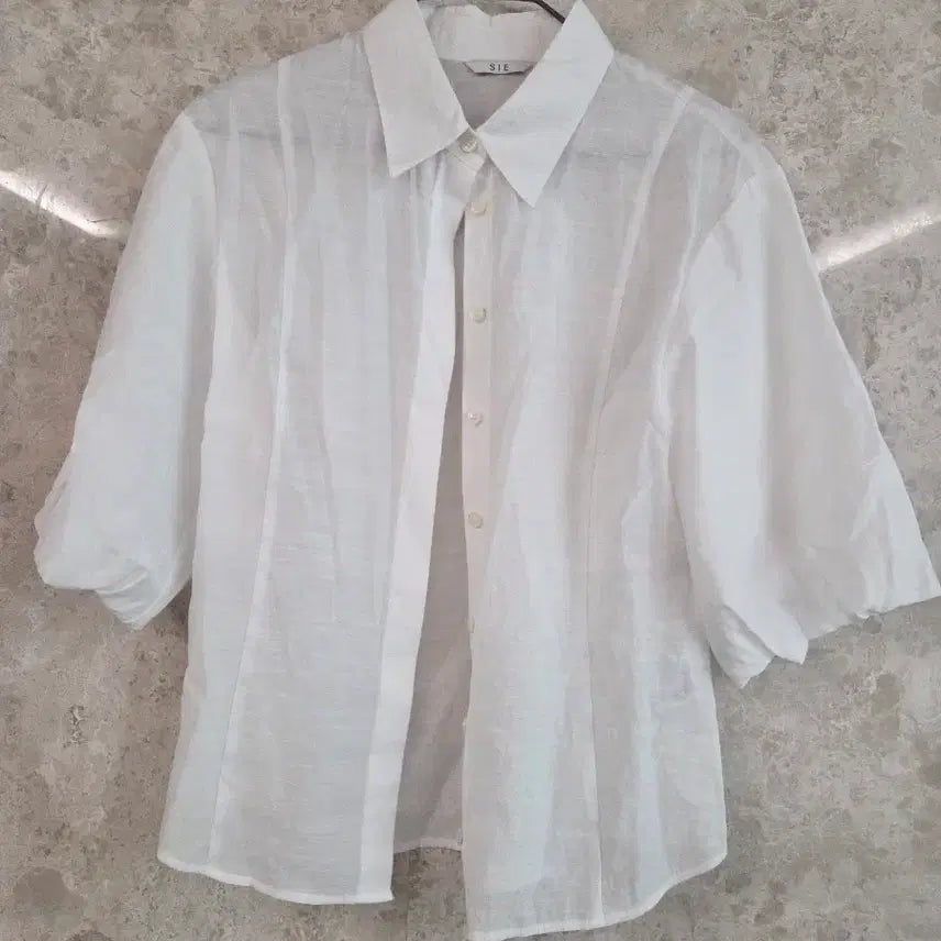 [BUNJANG] SIE Puff Sleeve Blouse (Free Size) / 시에 퍼프 소매 블라우스 프리