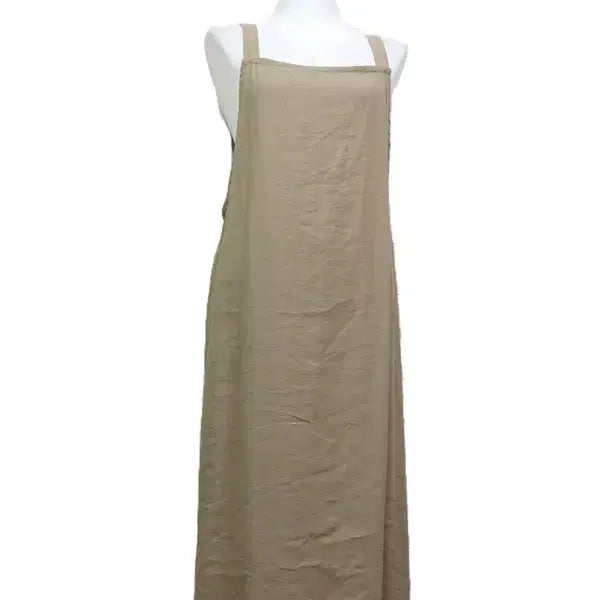 [BUNJANG] Rayon Apron Dress - Beige / w117 인견 앞치마형 원피스/여55-날씬77(프리)/허리32까지/사놀까