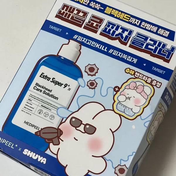 [BUNJANG] Medi-Peel Extra Super 9 Plus 3X Sebum Cleaner Shuya Hand Towel Set / 메디필 엑스트라 슈퍼9 플러스 3X 피지 클리너 슈야 핸드타올 기획