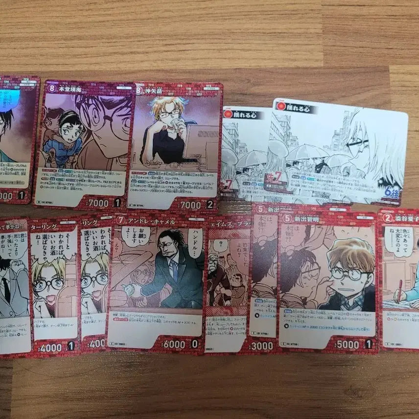 [BUNJANG] Detective Conan TCG Red Deck Cards Bundle Set / 명탐정 코난 tcg 적색 카드 r,c 일괄 양도