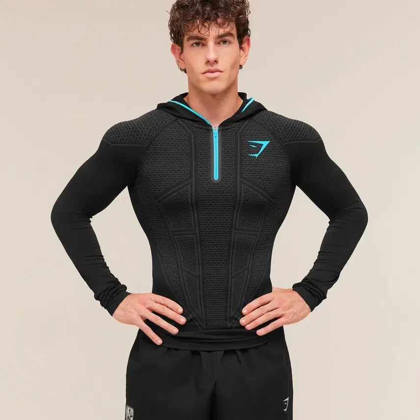 [BUNJANG] Gymshark Onyx V1 Hoodie Blue / 짐샤크 오닉스 v1 블루 후드
