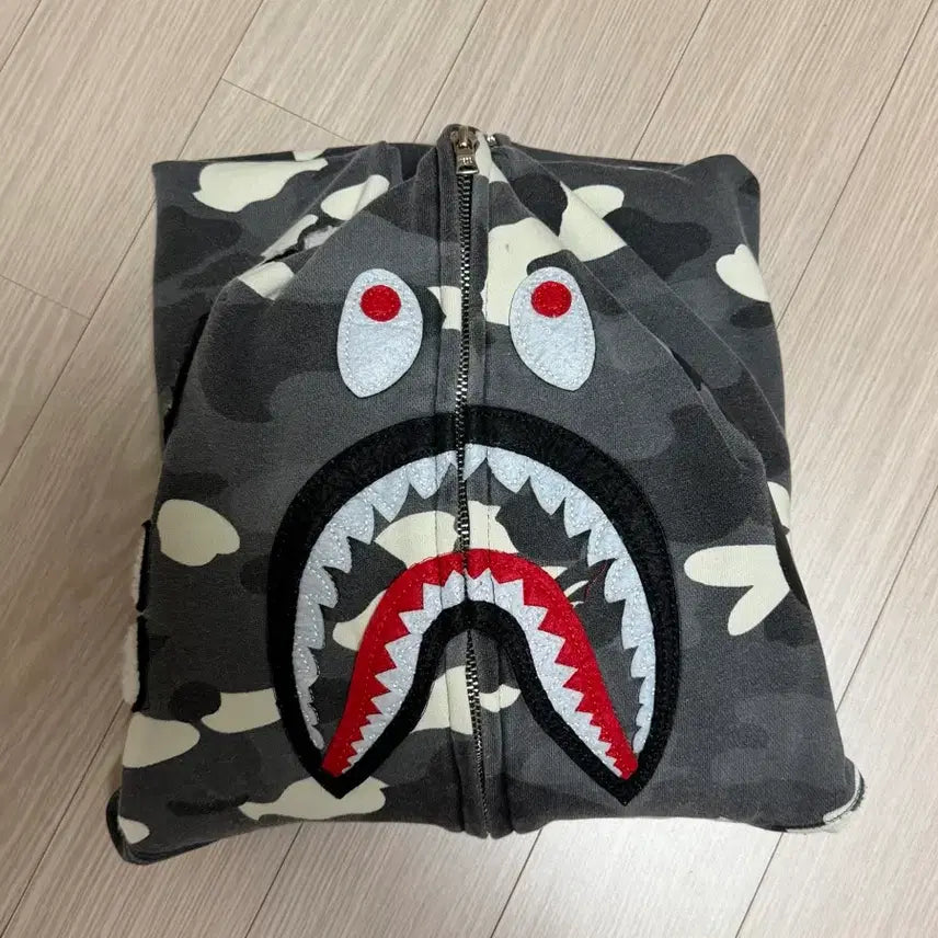 [BUNJANG] BAPE Shark Hoodie Camouflage Vintage / 베이프 샤크후드 빈티지샵 제품 판매합니다 ( 글 필독해주세요 )
