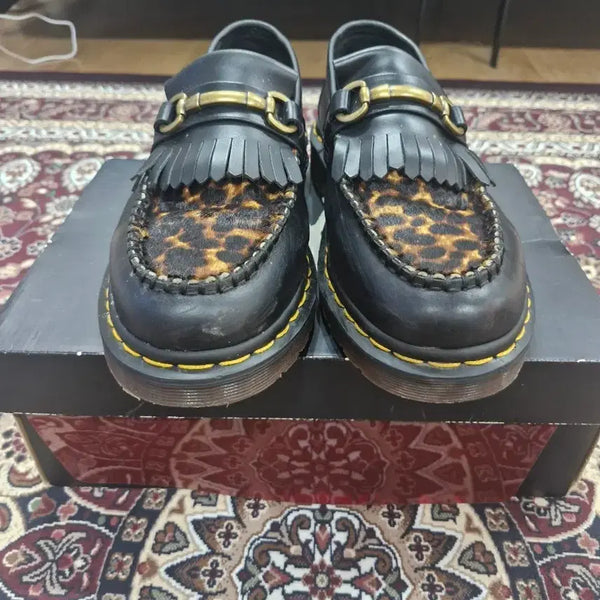 [BUNJANG] Dr. Martens Adrian Snaffle Leopard Print Loafers / 닥터마틴 아드리안 스내플 호피 260사이즈 팝니다