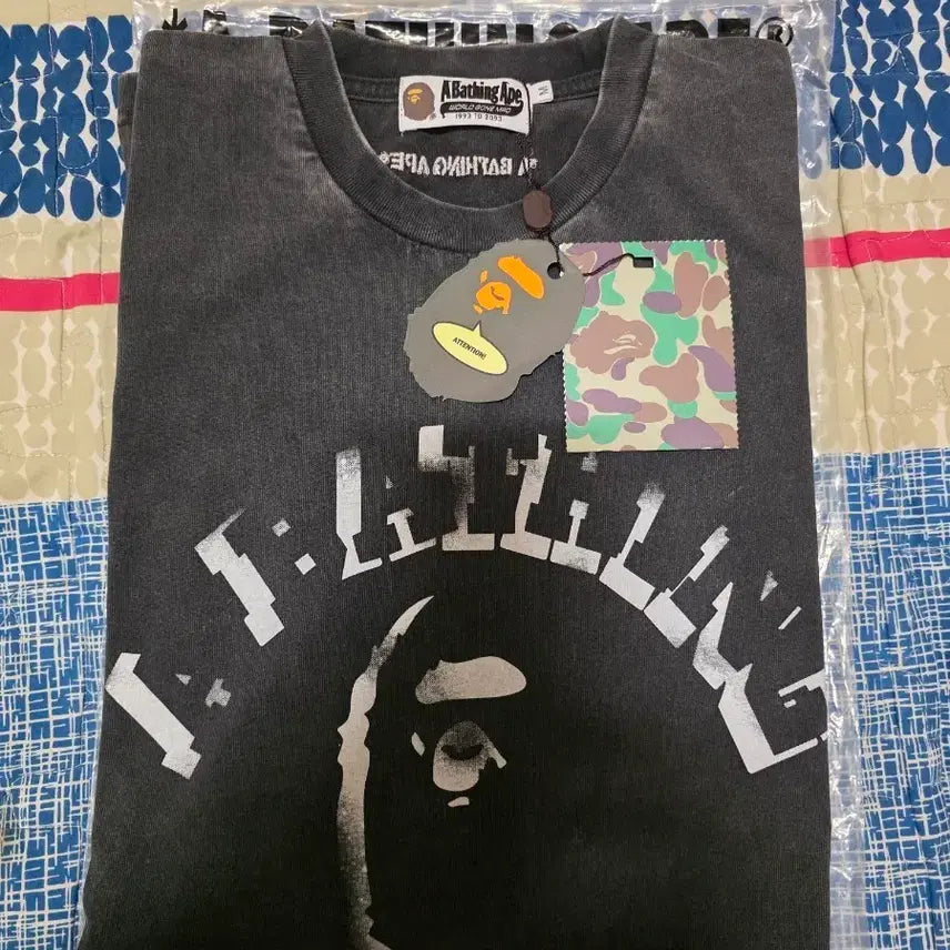 [BUNJANG] A Bathing Ape Pigment T-Shirt Grey M / 베이프 피그먼트 반팔 그레이M