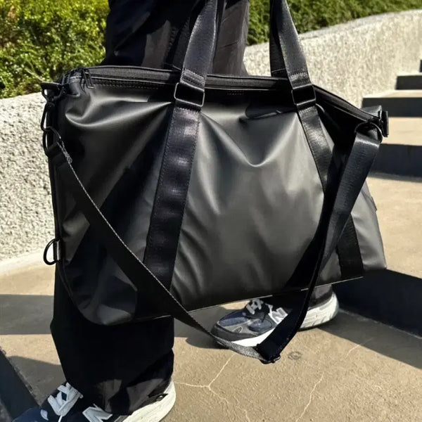 [BUNJANG] Minimalist Two-Way Boston Bag / 미니멀 투웨이 빅 보스턴 백