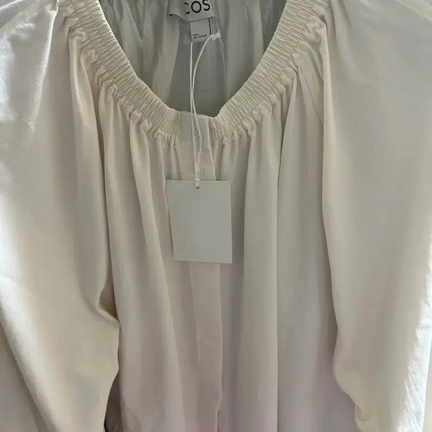 [BUNJANG] COS Puff Shirring Blouse Top / COS 코스 퍼프 셔링 블라우스 탑