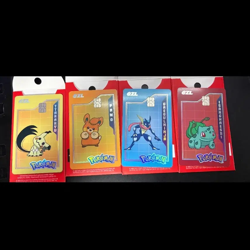 [BUNJANG] Pokemon Eisle Transportation Card - Charmander, Squirtle, Bulbasaur, Gengar / 포켓몬 이즐 교통카드 따라큐 빠모 개굴닌자 이상해씨 각각 판매