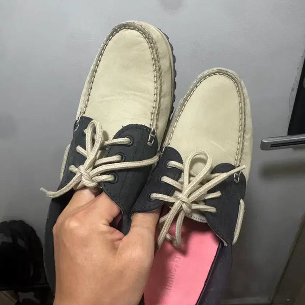 [BUNJANG] Timberland Boat Shoes Beige/Navy Size 255 / 팀버랜드 보트 슈즈 베이지/네이비 255 판매