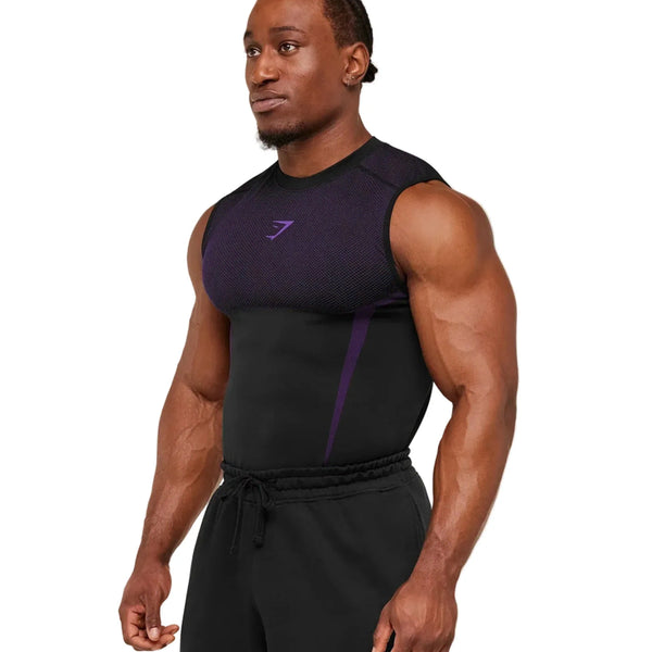 [BUNJANG] Gymshark Onyx V5 Tank Purple / 짐샤크 오닉스 v5 탱크 퍼플
