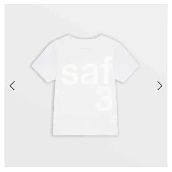 [BUNJANG] Safarisport Basic Safari T-Shirt White / 사파리스팟 1/2 베이직 사파리 티셔츠 화이트 (2사이즈)