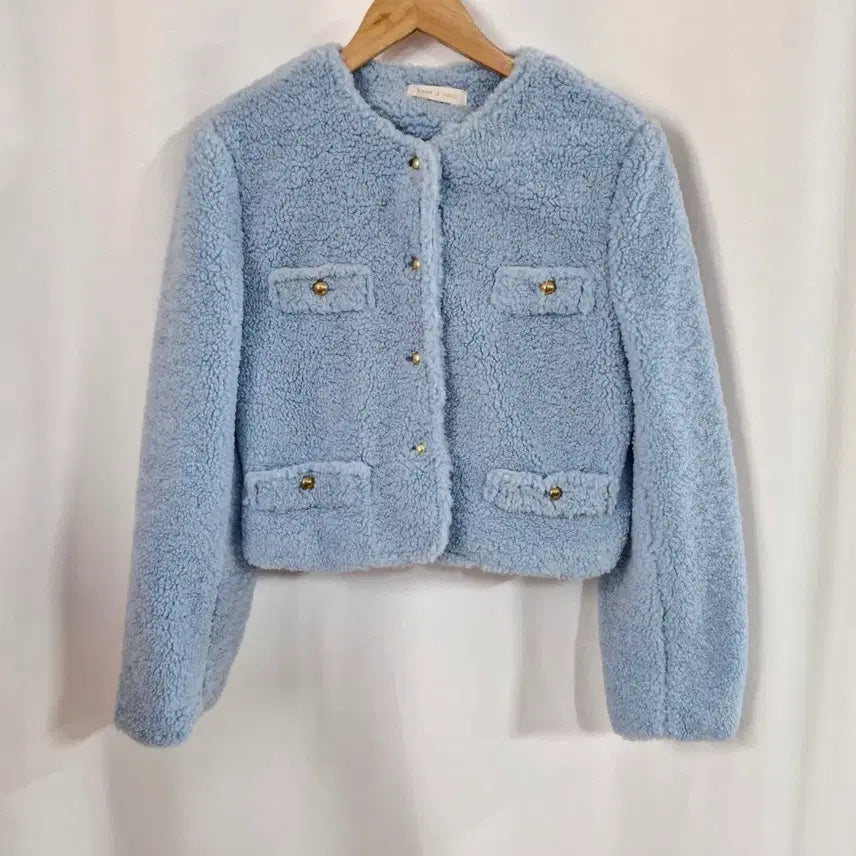 [BUNJANG] Rami j hani Blue Teddy Bear Jacket / rami j hani 블루 테디베어 자켓