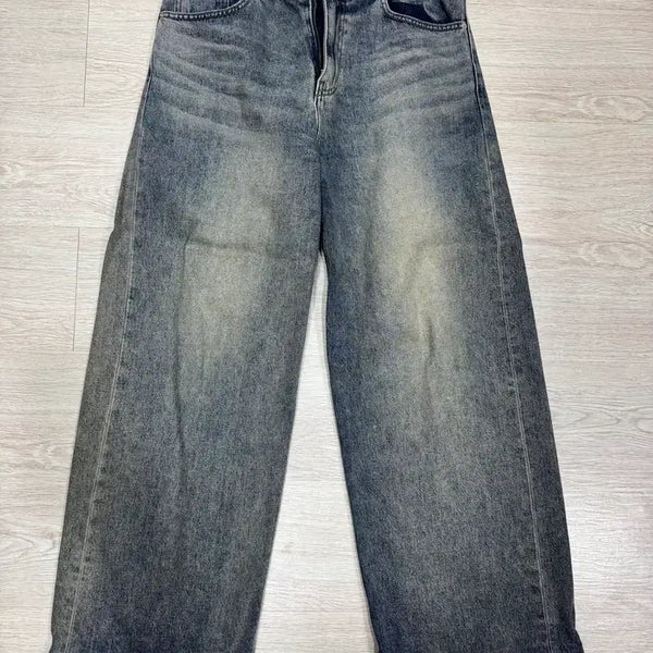 [BUNJANG] Vivastudio Wide Denim Pants [Blue] / 비바스튜디오 WIDE DENIM PANTS [BLUE]