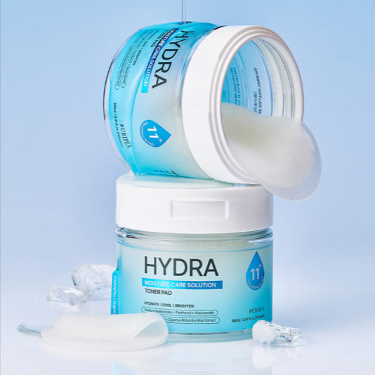 [BUNJANG] Puripia Hydra Moisture Care Solution Toner Pad 100 Count / 100매 [ 퓨리피아 ] 하이드라 모이스처 케어 솔루션 토너패드 쿨링패드 진정패드