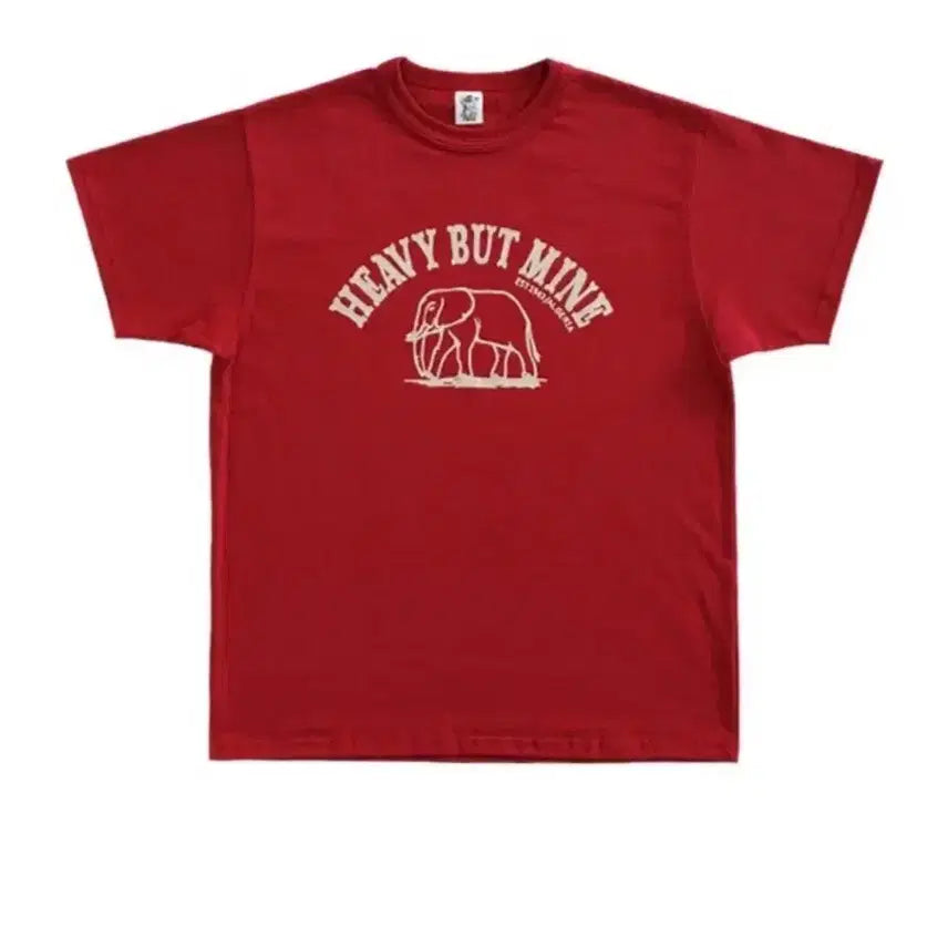 [BUNJANG] COLLECTPIECES Heavy But Mine T-Shirt (Red) / [L] 컬렉트피시스 반팔 HEAVY BUT MINE T -SHIRTS (RED)