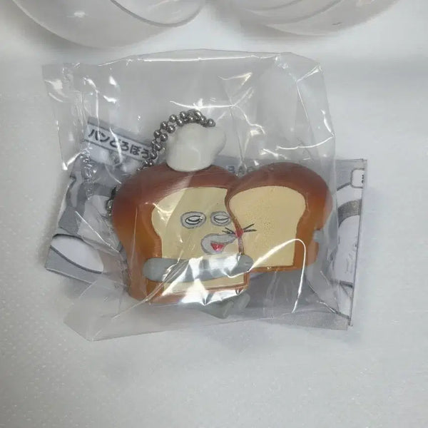 [BUNJANG] Bread Thief Flat Mascot Keyring (Adorable Bread) / 빵도둑 납작 마스코트 키링 (사랑스러운 빵)