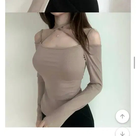 [BUNJANG] X Joker Ribbon Off-Shoulder Top / X자 조커 리본 오프숄더