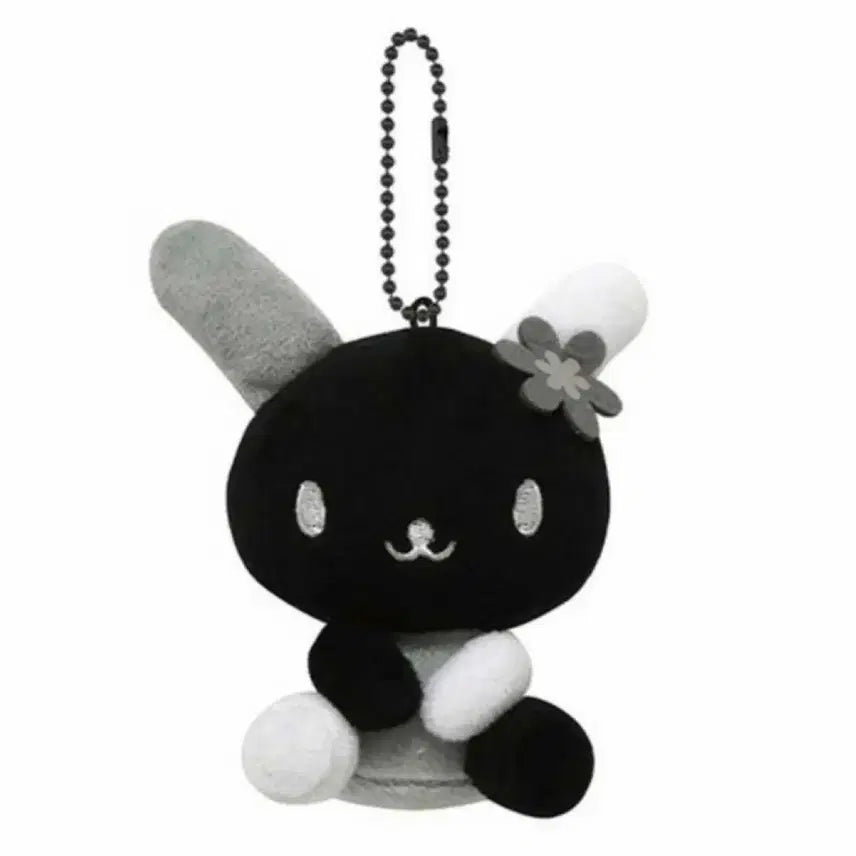 [BUNJANG] Monotone Black and White Usahana Mascot Keyring / [정품 새상품]모노톤 흑백 우사하나
