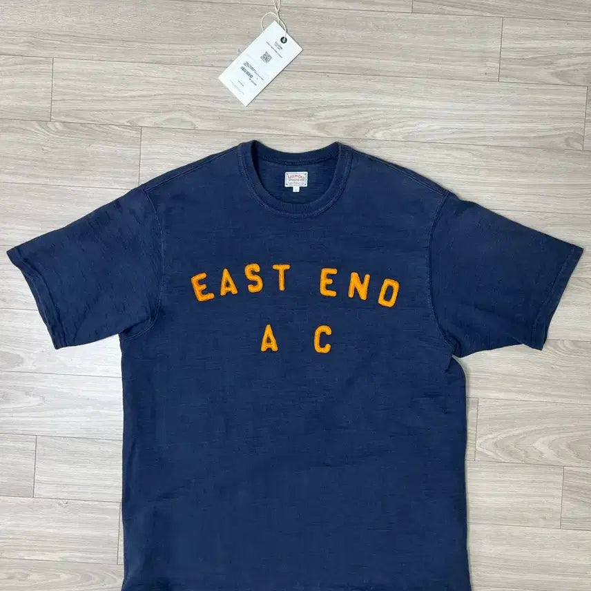 [BUNJANG] The Real McCoy's Heavyweight Wappen T-Shirt Navy / 리얼 맥코이 / 헤비웨이트 와펜 티셔츠 /L