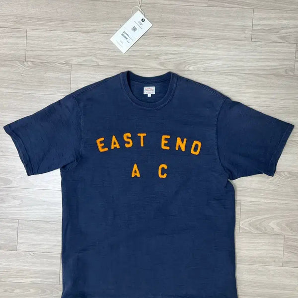 [BUNJANG] The Real McCoy's Heavyweight Wappen T-Shirt Navy / 리얼 맥코이 / 헤비웨이트 와펜 티셔츠 /L