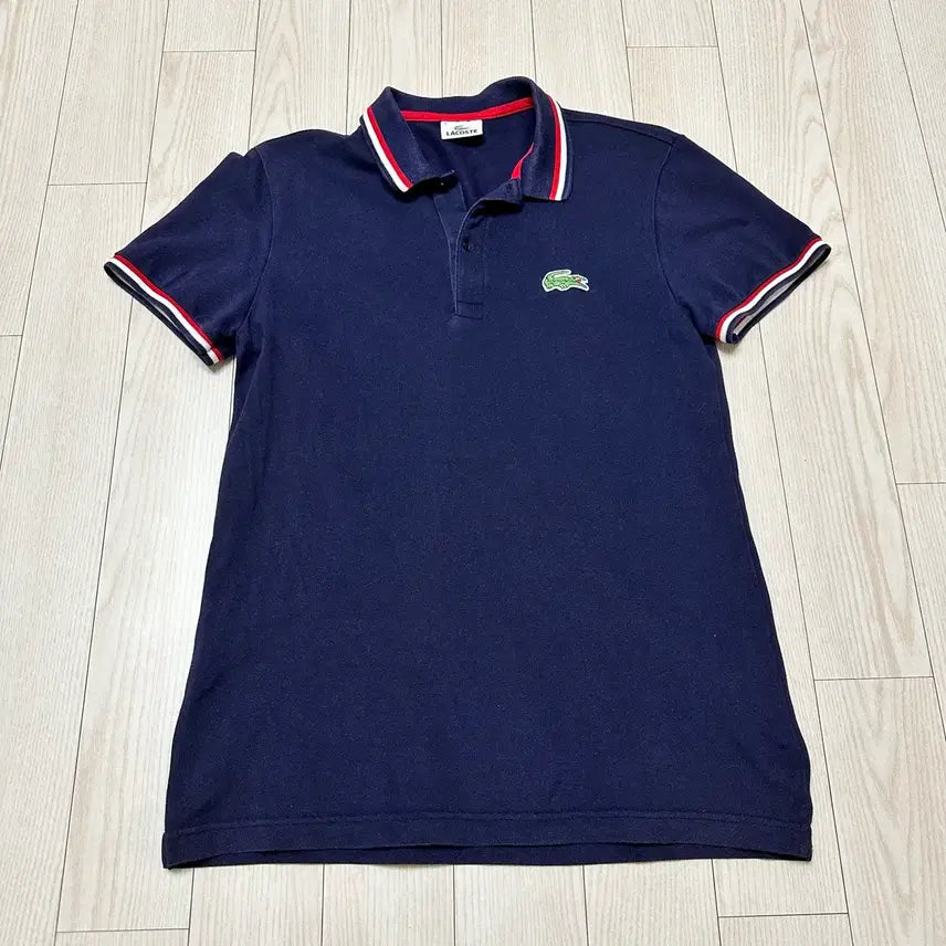 [BUNJANG] Lacoste Short Sleeve Polo Shirt Navy 95 / 라코스테 반팔 카라티 네이비 95