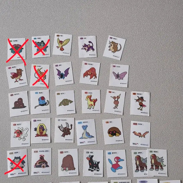 [BUNJANG] Pokemon Stickers Bundle Set / 일괄) 포켓몬 띠부씰