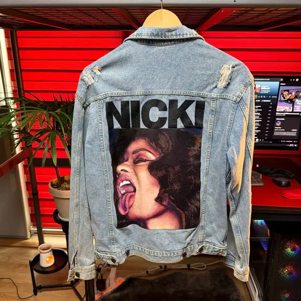 [BUNJANG] H&M x Nicki Minaj Denim Jacket (M) / H&M x 니키 미나즈 데님 자켓 (M)
