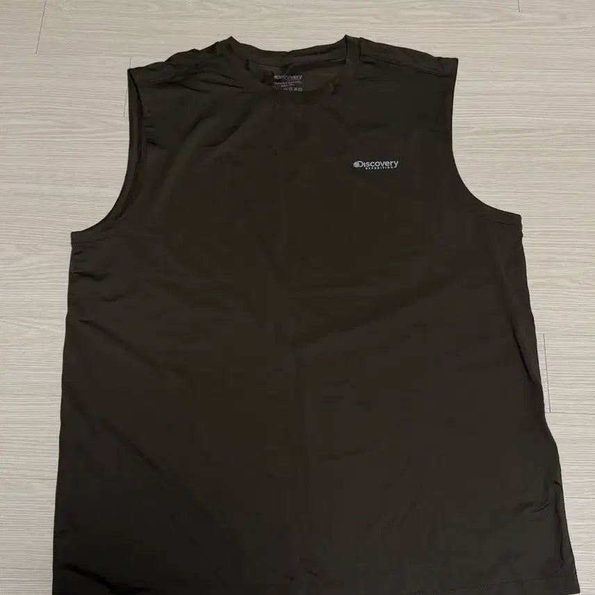 [BUNJANG] Discovery Men's Running Sleeveless Top (Brown) / 새상품 택X 디스커버리 남성 러닝 슬리브리스 (Brown) 105