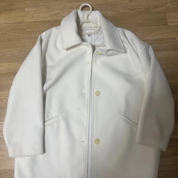 [BUNJANG] White Half Coat / 화이트 하프코트