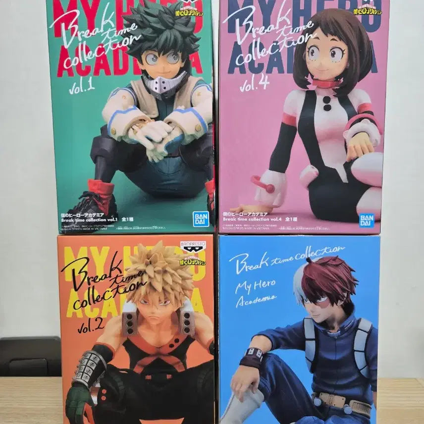 [BUNJANG] My Hero Academia Break Time Bakugo, Midoriya, Todoroki, Uraraka Bundle Set Figures / 일괄] 나의 히어로 아카데미아 브레이크 타임 바쿠고,미도리야,쇼토,우라라카 나히아 피규어