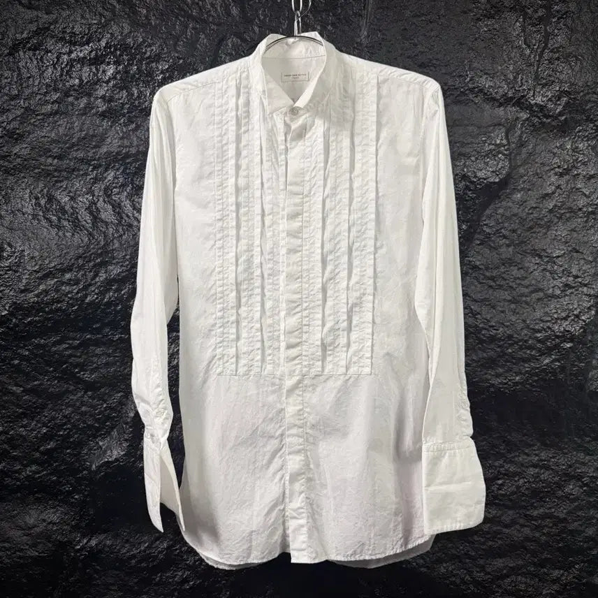 [BUNJANG] Dries Van Noten Wing Collar Tuxedo Shirt / 드리스 반 노튼 윙 칼라 턱시도 셔츠
