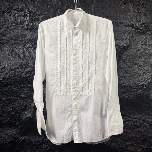 [BUNJANG] Dries Van Noten Wing Collar Tuxedo Shirt / 드리스 반 노튼 윙 칼라 턱시도 셔츠