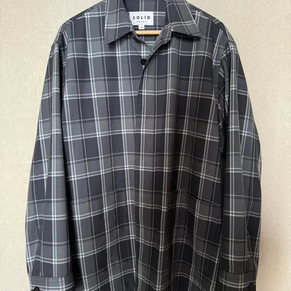 [BUNJANG] Solid Homme Check Shirt Jacket / 솔리드옴므 체크 셔츠 자켓,아우터형셔츠