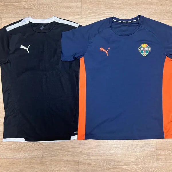 [BUNJANG] Puma Gangwon FC 2023 Season Black T-Shirt / 푸마 강원 반팔티,푸마 반팔티 두개 세트로40000,(개별 판매 가능)