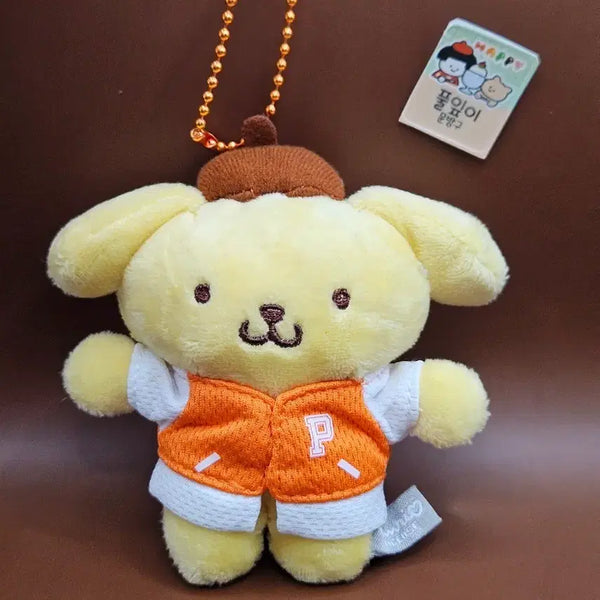 [BUNJANG] Sanrio Pompompurin Campus Keyring (8cm) / 폼폼푸린 캠퍼스 키링. 새상품. 산리오