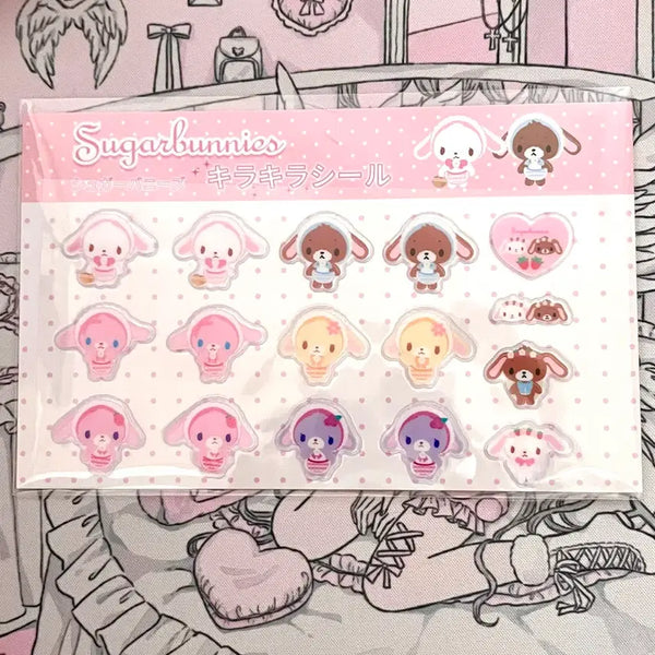 [BUNJANG] Classic Vintage Sugarbunnies Kirakira Stickers / 고전 빈티지 슈가바니즈 키라키라 스티커